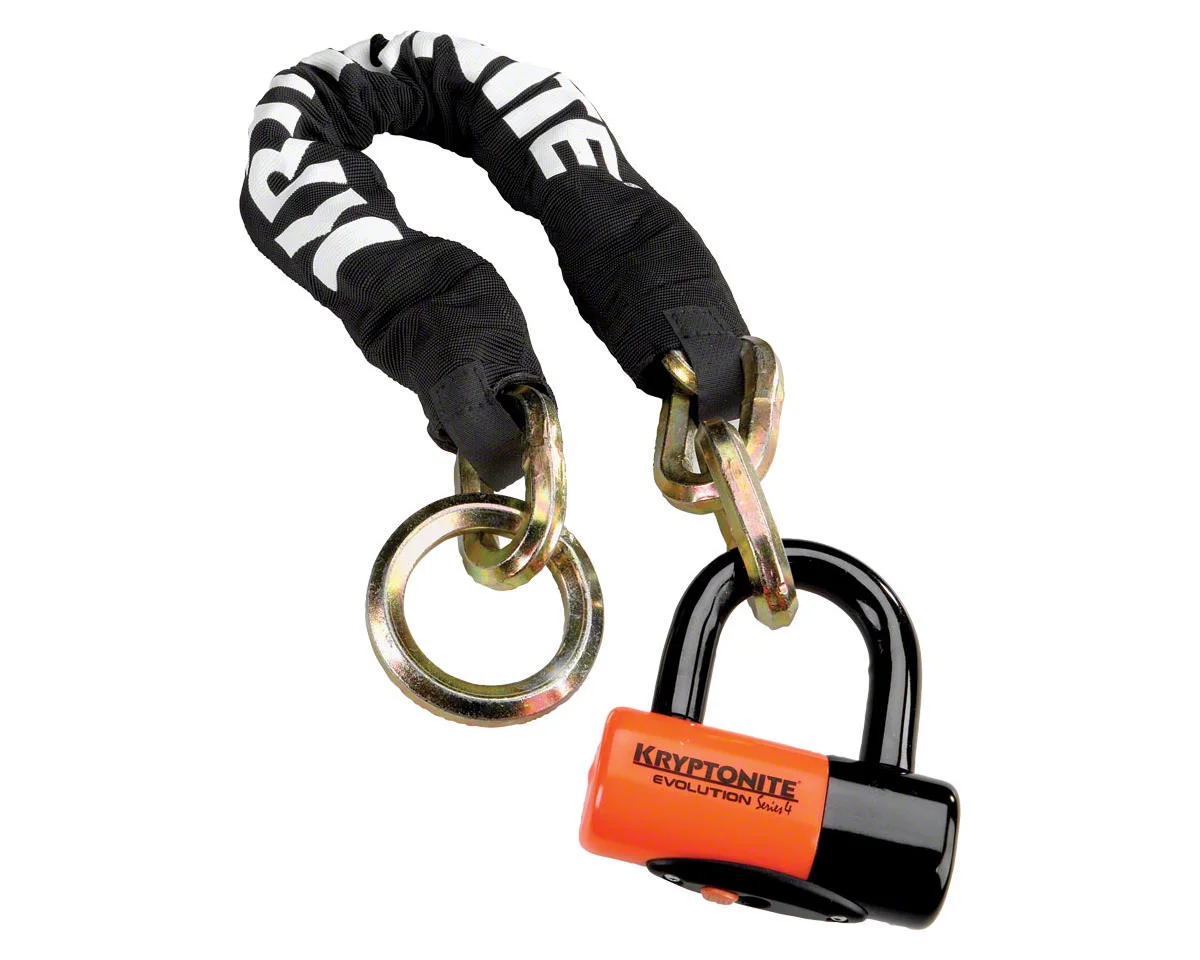 Kryptonite New York Cinch Chain 1275 and Evolution Disc Lock (70cm/2.5')